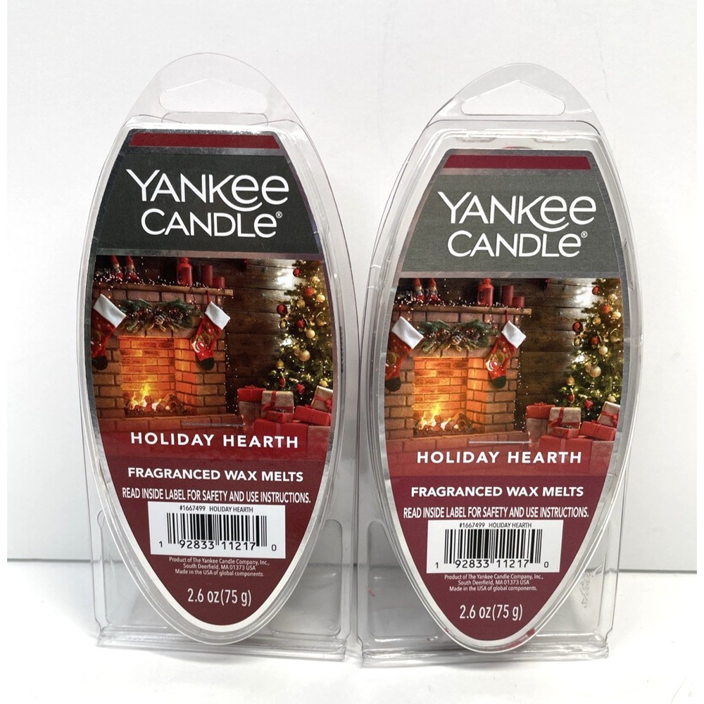 Yankee Candle Holiday Hearth Fragranced Wax Melts 2.6oz 6-Pack **Lot of 2**